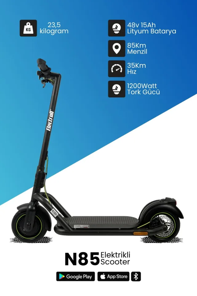 Electroll N85 1200W Elektrikli Scooter