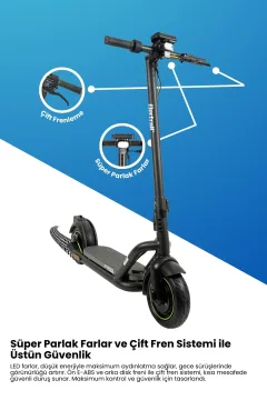 Electroll N85 1200W Elektrikli Scooter - Gorsel 2