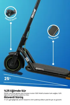 Electroll N85 1200W Elektrikli Scooter - Gorsel 3