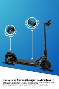Electroll N85 1200W Elektrikli Scooter - Gorsel 6