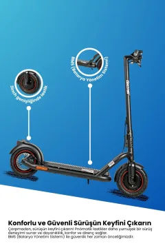 Electroll N65 1000W Elektrikli Scooter - Gorsel 6