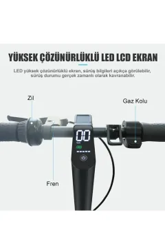 Electroll Pro2 Max 1000W Elektrikli Scooter - Gorsel 8