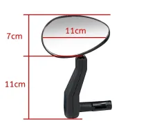 Ayarli Uzun Sap Scooter Gidon Aynasi - Gorsel 2